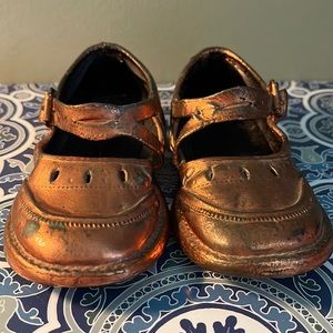 Vintage Copper Baby Shoes